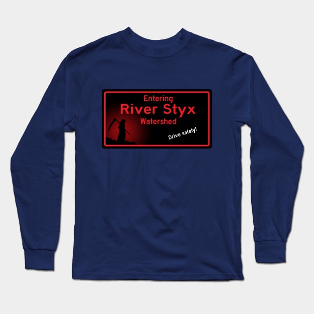 River Styx Watershed Long Sleeve T-Shirt by GloopTrekker